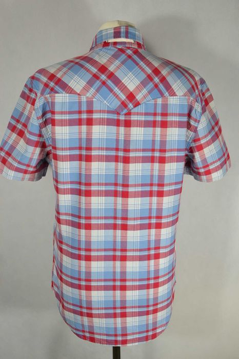 LEVIS Koszula Męska Krótki Rękaw M Bawełna 100% Super Stan Oryginalna