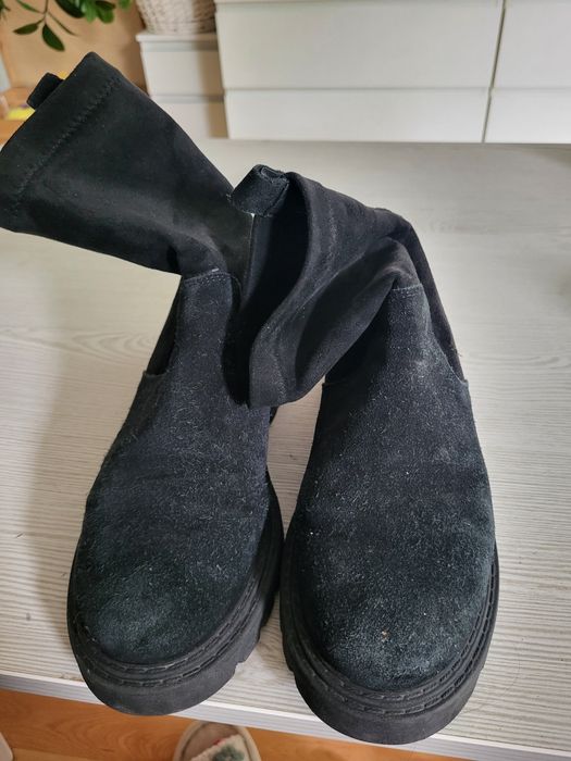Botki damskie skórzane