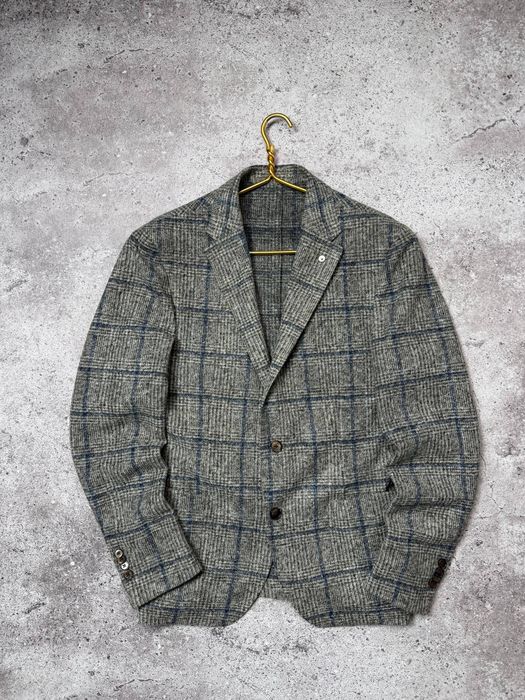 СТОК! L.B.M. 1911 Limited edition woll "Dandy" Jack checked blazer піджак жакет блейзер шерсть