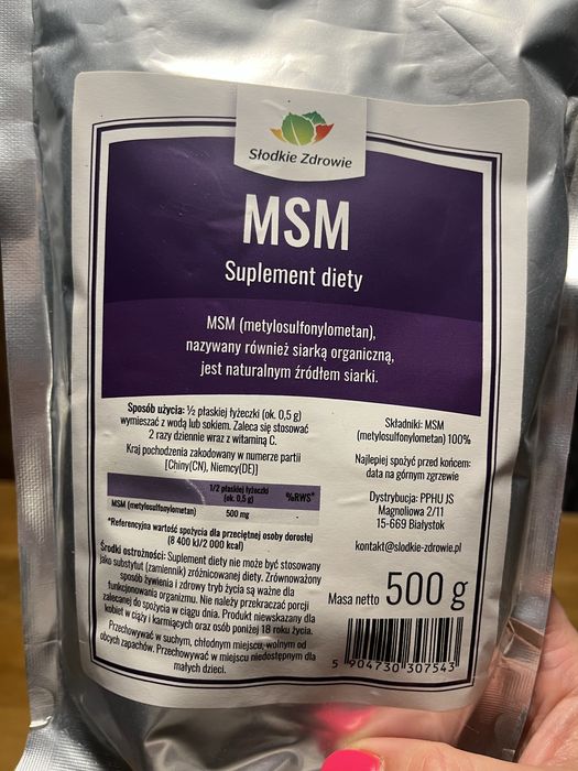 MSM Suplement diety