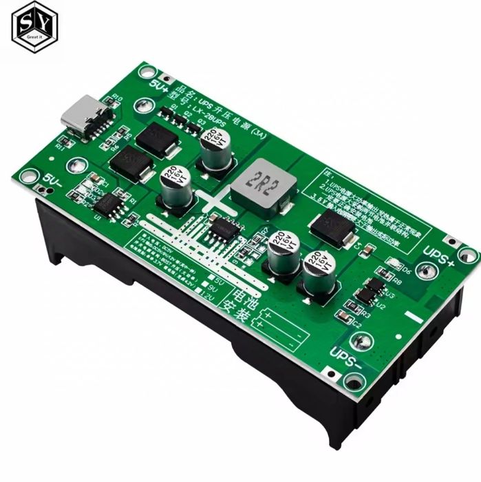 Плата UPS 12В, безперебійник для роутера