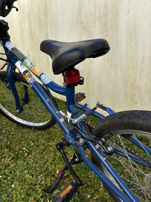 Bicicleta BTWIN híbrida criança riverside 120 20 polegadas 6-9 anos