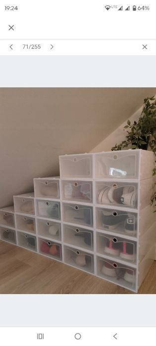 Pudełka na buty organizer do szafy garderoby