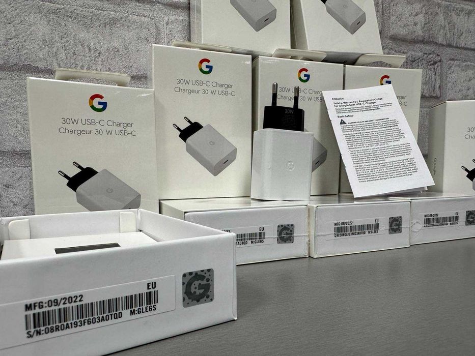 Блок зарядка google pixel 8 pro 30W, Гугл піксель 30 ват Євро Оригинал ...