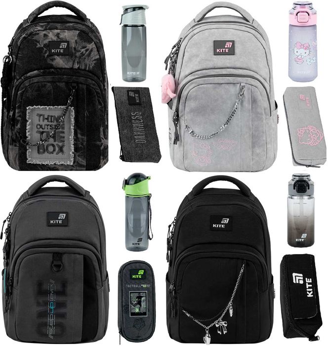 Рюкзак Kite Education teens Step Up Black&Charm Kitty