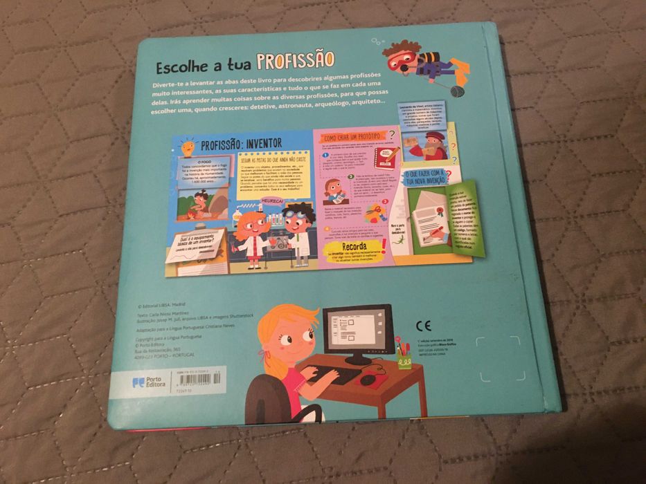 Livro Infantil "Escolhe a tua profissão" de Carla Nieto