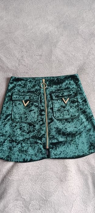 Spódnica S butelkowa zieleń