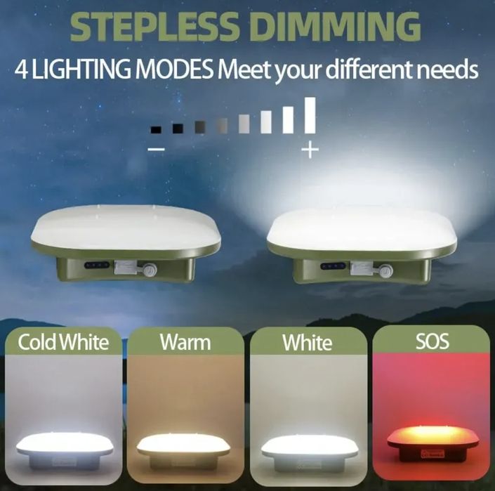 Потужний кемпінговий ліхтар MOS-LY01  80w 15600мАч