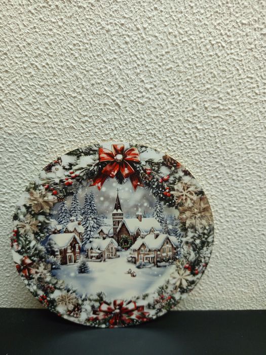 Placa decorativa de natal.