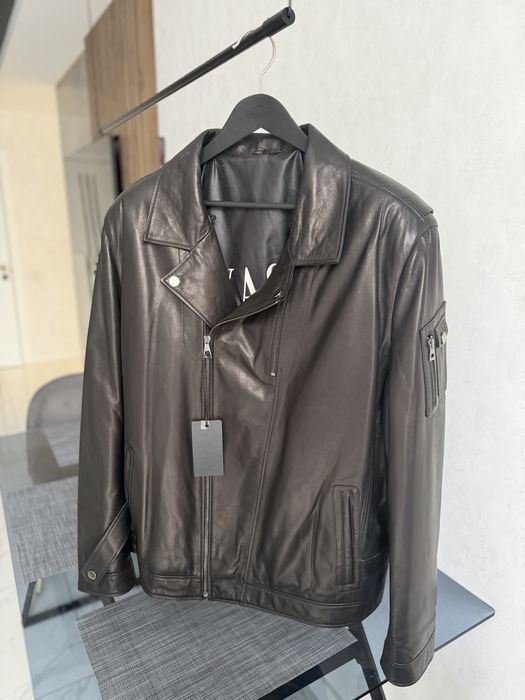 Куртка НОВА шкіряна чоловіча чорна на XL/2XL
