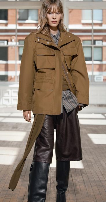 Шкіряні шорти, бермуди zara