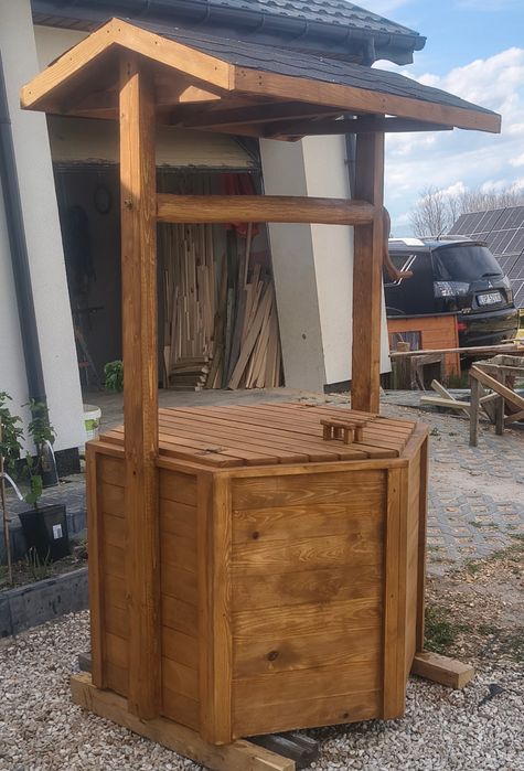 Studnie ozdobne, zabudowy kręgów