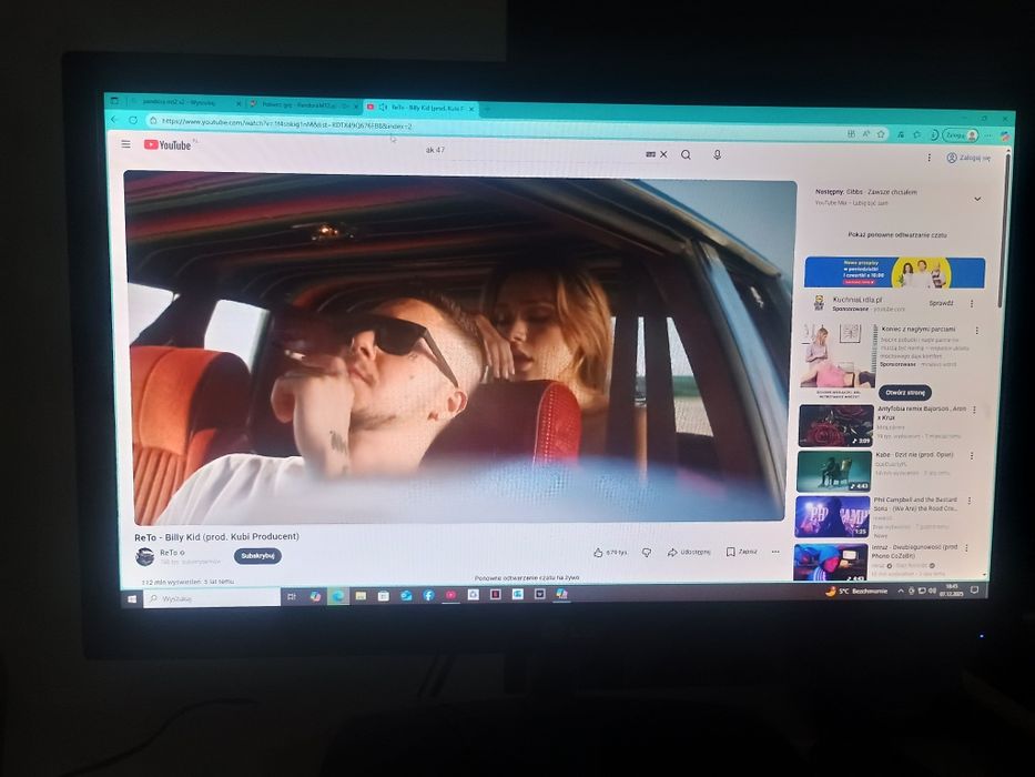 Monitor LG24 całe złącze VGA zestaw