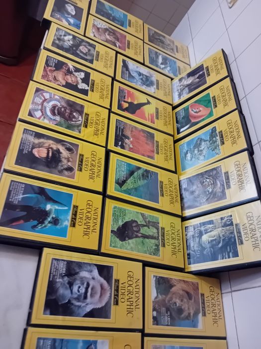 Set of 24 National Geographic VHS Tapes