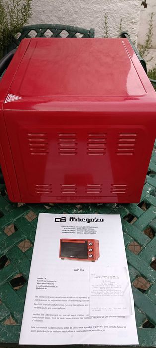 Mini Forno Elétrico Semi-novo marca Orbegozo HOC 259 25l com manual