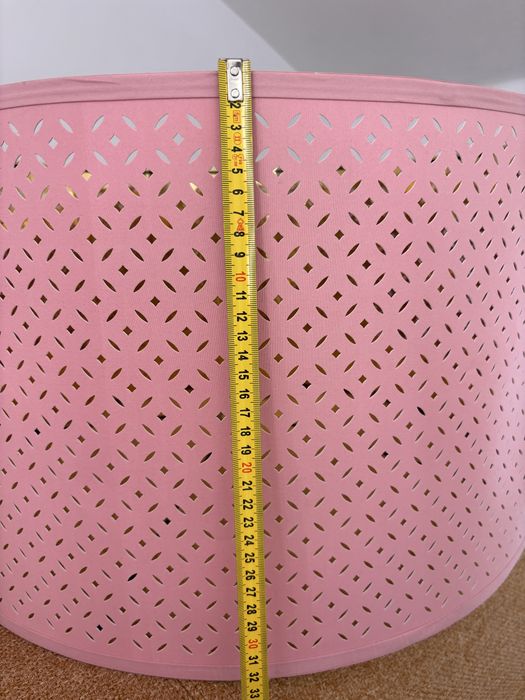 Abajur / Candeeiro de teto IKEA NYMÖ rosa/dourado - 59 cm