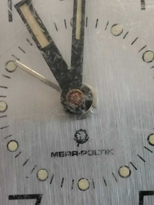 Mera-Poltik zegar stojący z budzikiem ( do renowacji,)