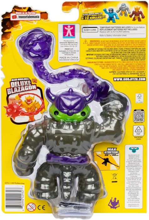 Оригінал Goo Jit Zu Stretch Strikers Deluxe Rock Jaw Гуджитсу Рокджо
