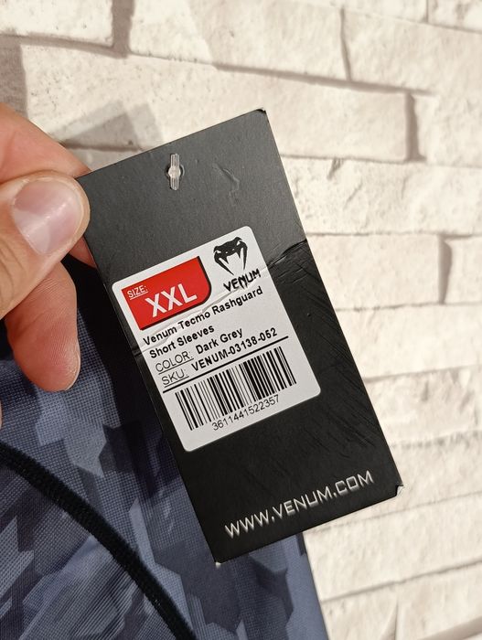 Nowa męska koszulka sportowa Venum Rashguard Tecmo roz.XXL