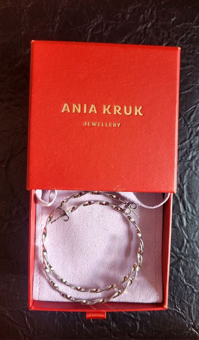 Срібні сережки - кільця ANIA KRUK