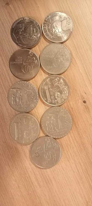 Lote 9 moedas de 200 escudos comemorativas