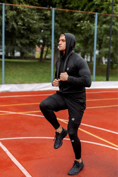 Компресійний костюм 5в1:Рашгард,футболка,шорти,легінси,худі (Оригінал)