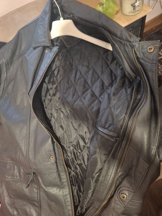 Czarna kurtka skóra unisex