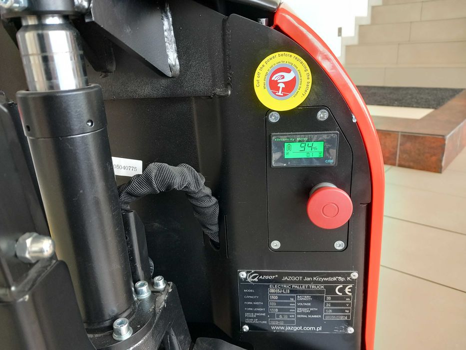 Wózek Paletowy Paleciak Heli CBD15J-LI3 1500kg Bateria 30Ah *2025-05*