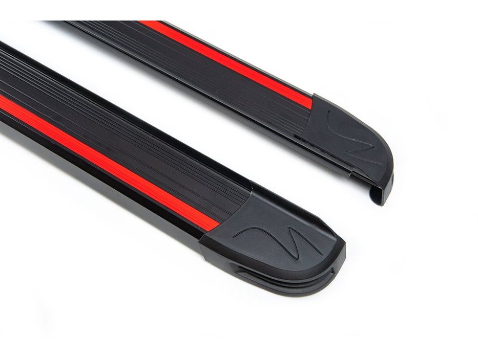 Jeep Grand Cherokee WK2 2010-2021 рр. Бокові пороги Maya Red (2 шт., алюміній)