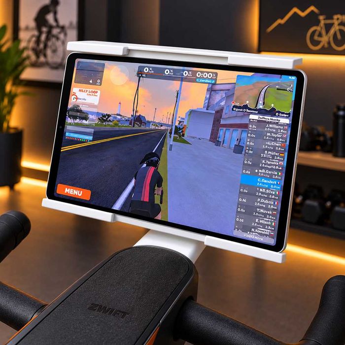 Holder regulowana biała podstawka do Zwift Ride