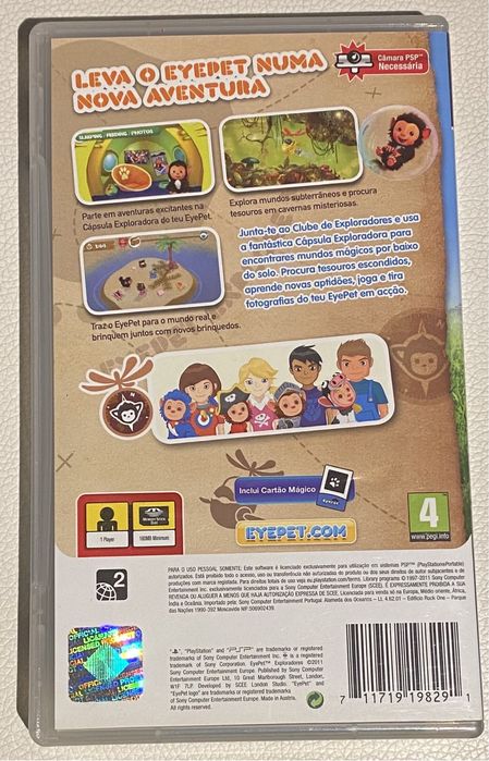 Jogo PSP EyePet Exploradores
