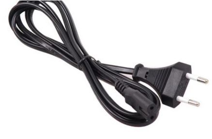 KABEL Ósemka Zasilający 2pin RTV 1,8m Prosty NOWY!