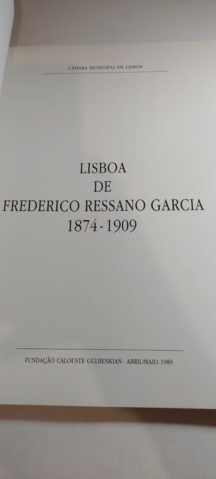 Lisboa de Frederico Ressano Garcia (1989, Livro Fotográfico)