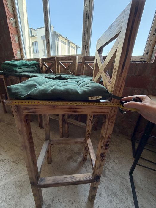 Барні стільці Loft з масиву дерева | барний стілець | сосна
