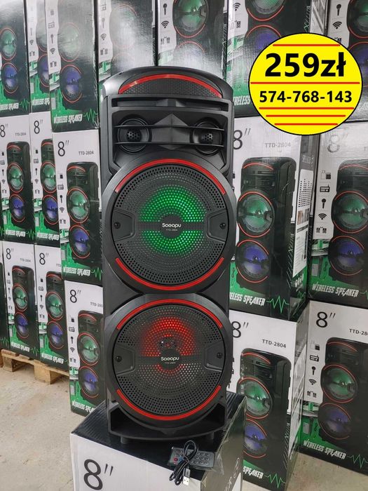 Głośnik Bluetooth Przenośny Bezprzewodowy Karaoke TTD-2804 Mi