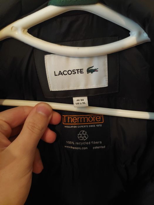 Зимова парка Lacoste (Оригінал) | Хакі | Розмір XL (56) - відсутній бігунок