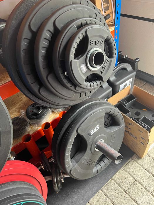 Zestaw Obciążenie żeliwne Olimpijskie Ogumowane 2x 25kg 51mm
