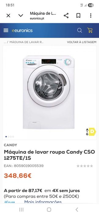 Candy CSO 1275TE/1-S a um preço acessível