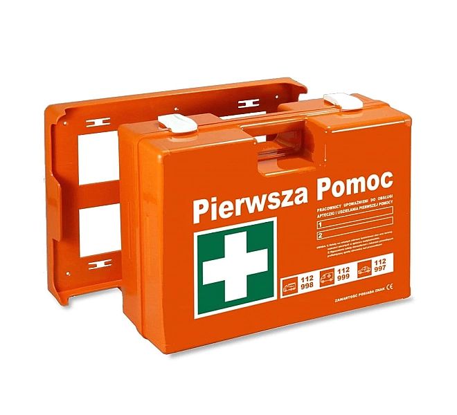 Apteczka pierwszej pomocy K-15 DIN 13157 PLUS w walizce z tworzywa ABS