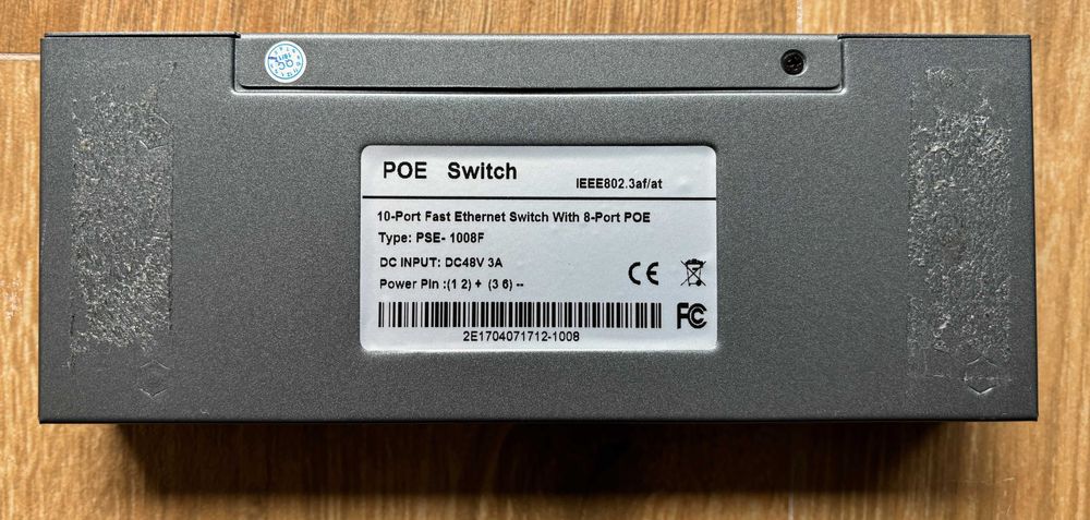 Escam POE Switch 10 portos - Ideal para cameras de vigilância