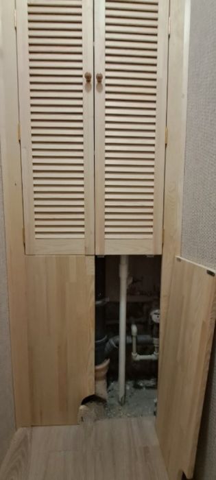 шкаф в туалет (монтаж)