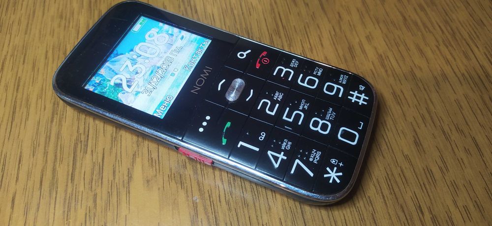 Телефон номи nomi i220 звонилка кнопочный бабушкафон 2 сим НЕТ АКБ