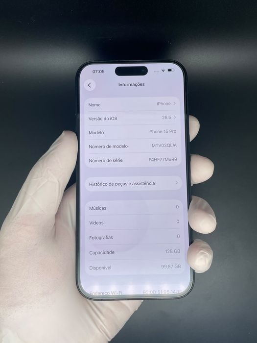iPhone 15 Pro 128GB - Como Novo