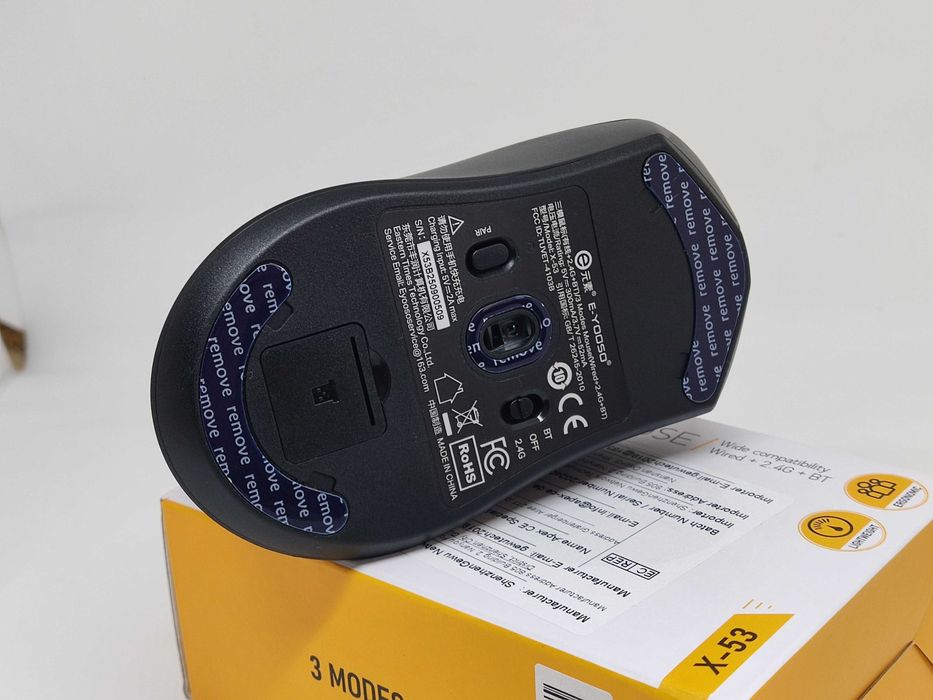 Миша бездротова E-Yooso X-53, Bluetooth, нова, 700 mah, rgb, 4000 dpi