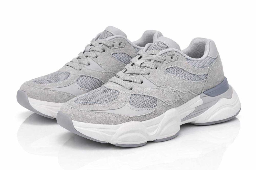 Жіночі демісезонні кросівки екозамша сірі КА 53-2 оптом