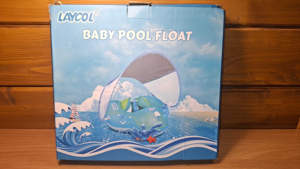 Super Dmuchany Ponton z Daszkiem dla Dzieci - LAYCOL Baby Pool Float