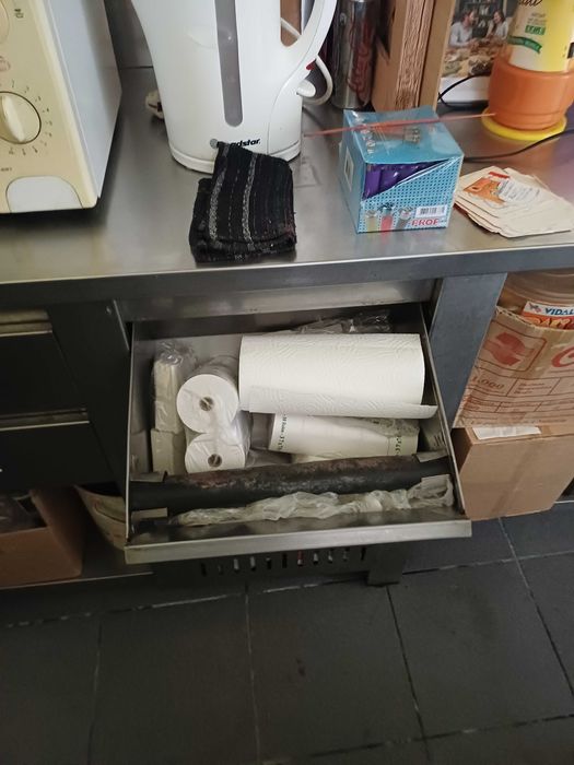 Bancadas e recheio de café pastelaria