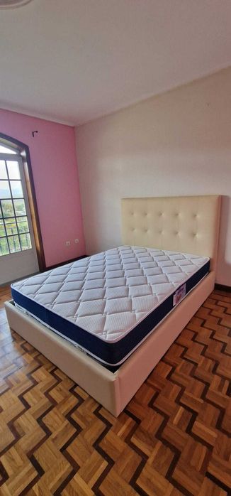 Camas de Casal Estofadas de Luxo 199€ Disp. em Várias Cores! 190x140m!