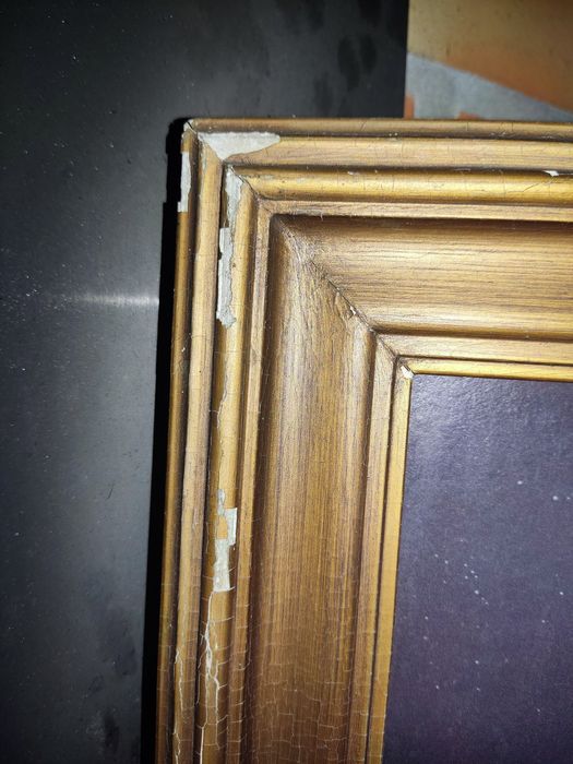 Quadro antigo com menino