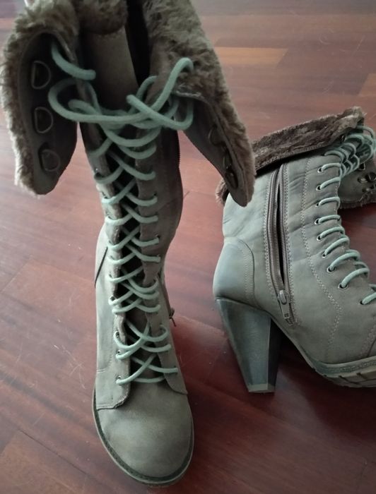 Botas altas senhora